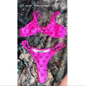 Boutine La hot pink bikini set! SOLD